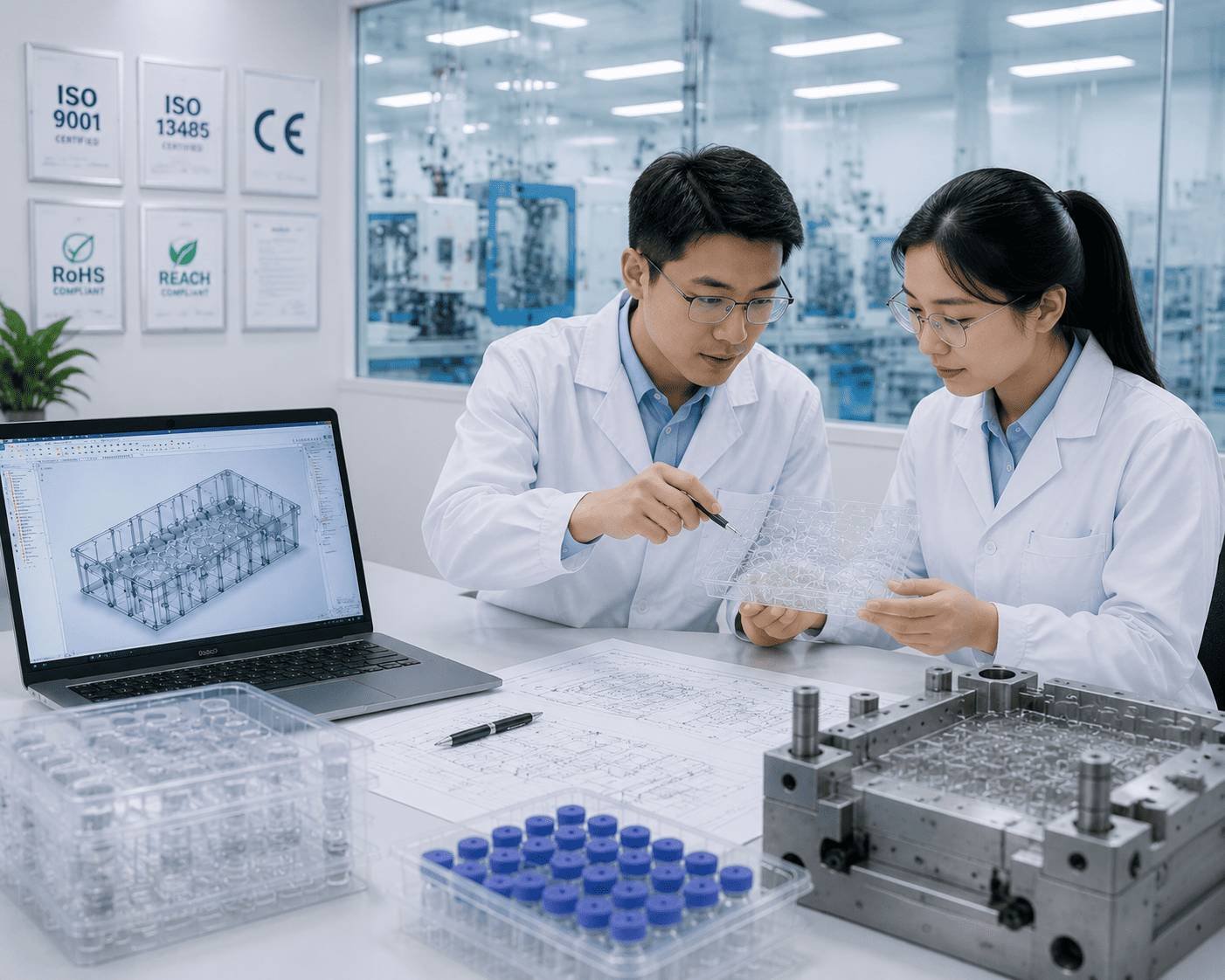 Custom pharmaceutical packaging engineering and OEM/ODM specification review