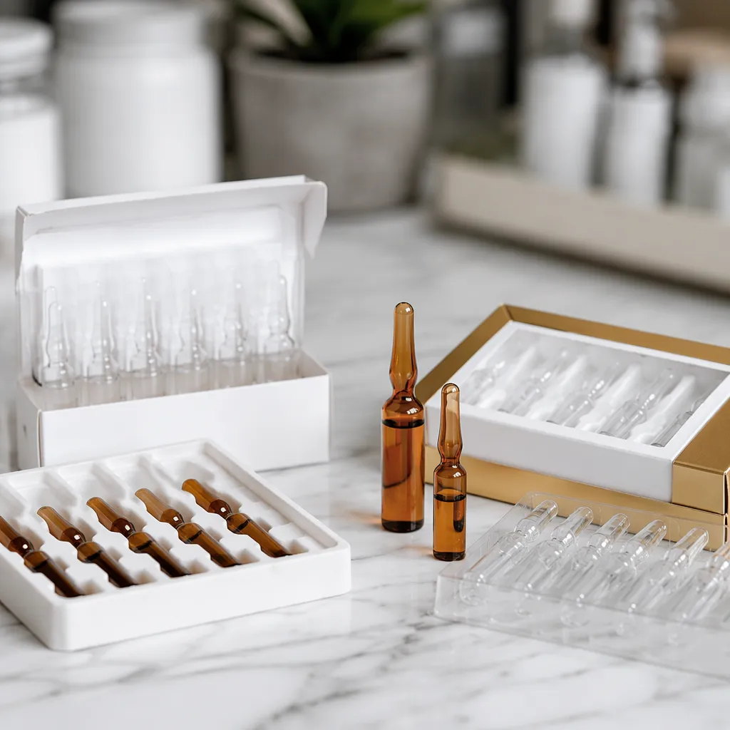 Custom OEM ampoule packaging materials