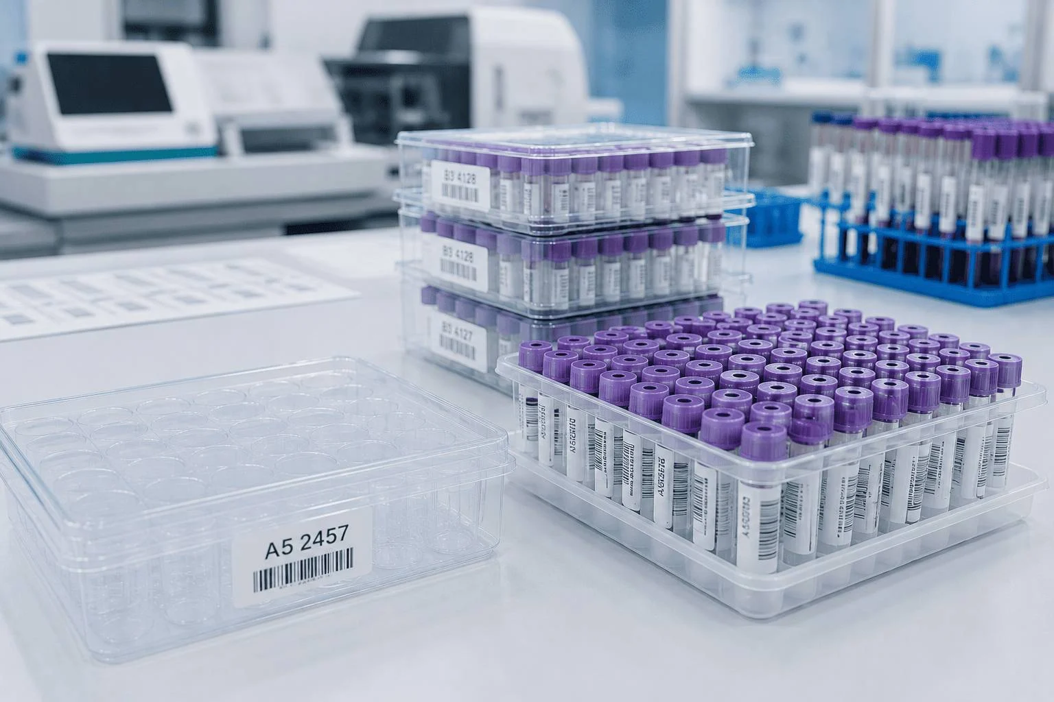 Automated diagnostics analysis machinery processing samples