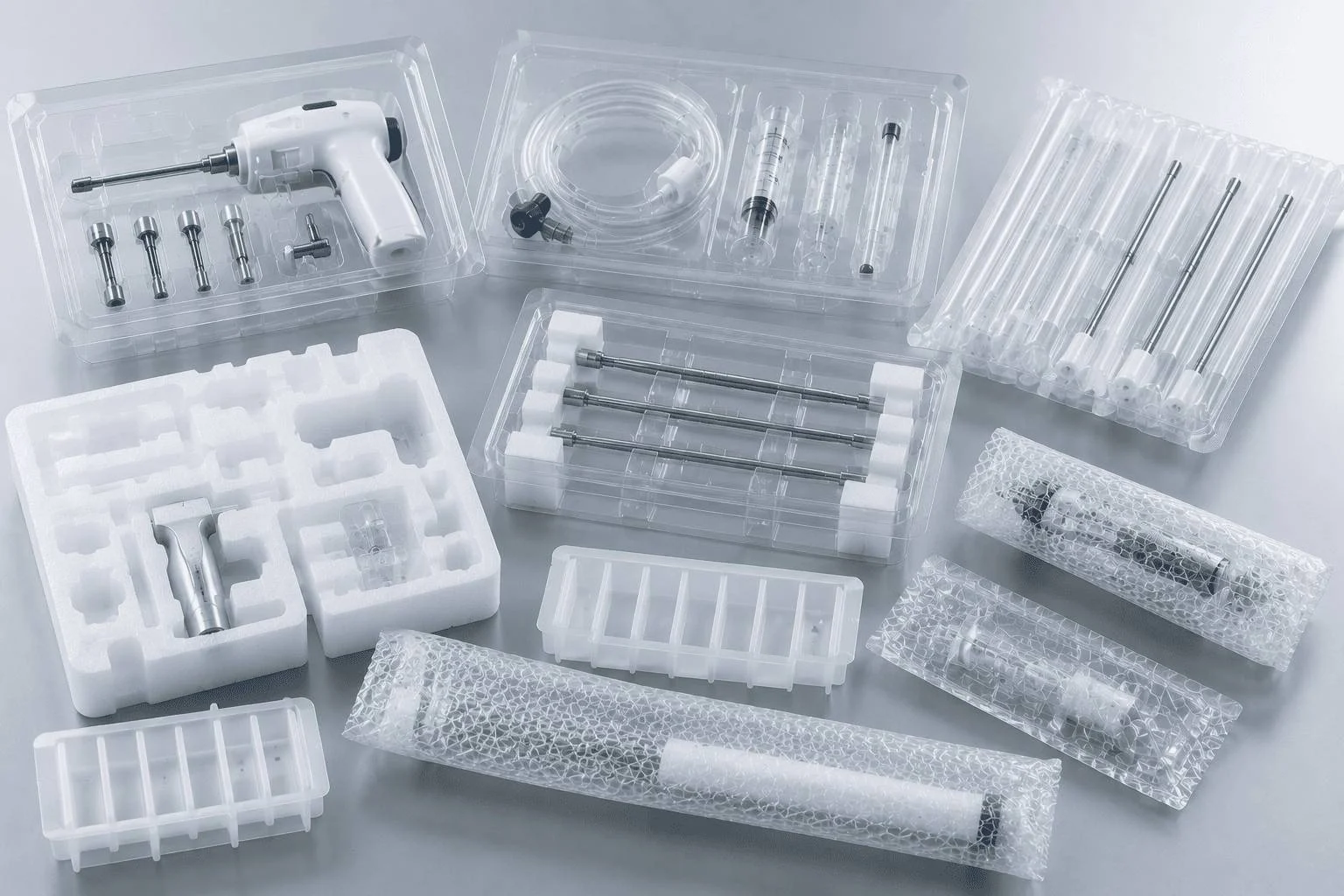 Custom protective medical plastic packaging inserts