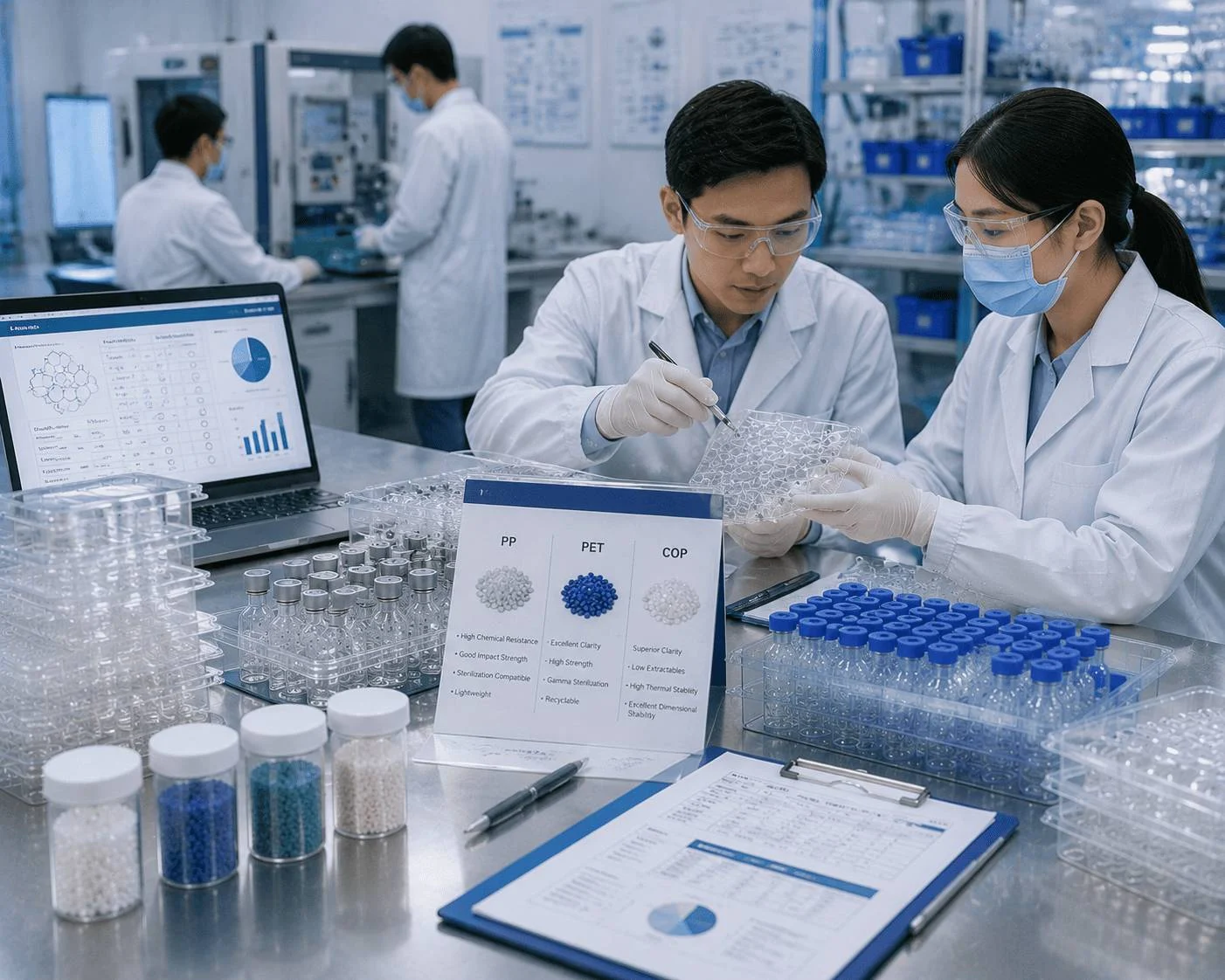 Engineering material selection process visualization