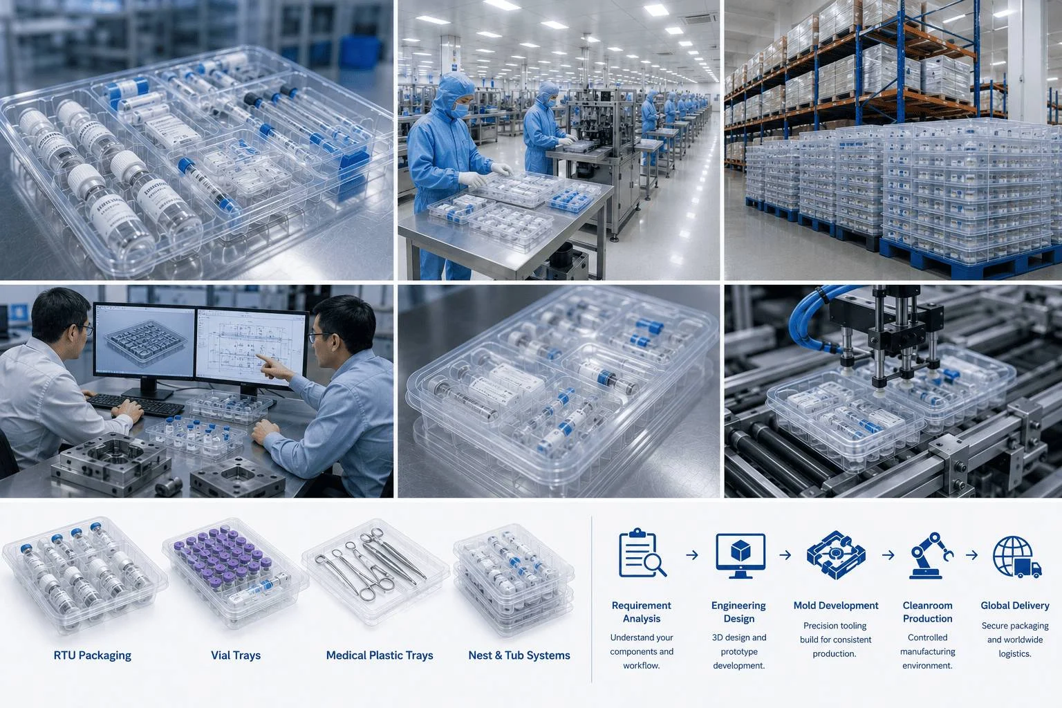 Healthcare and medical packaging selection framework illustration