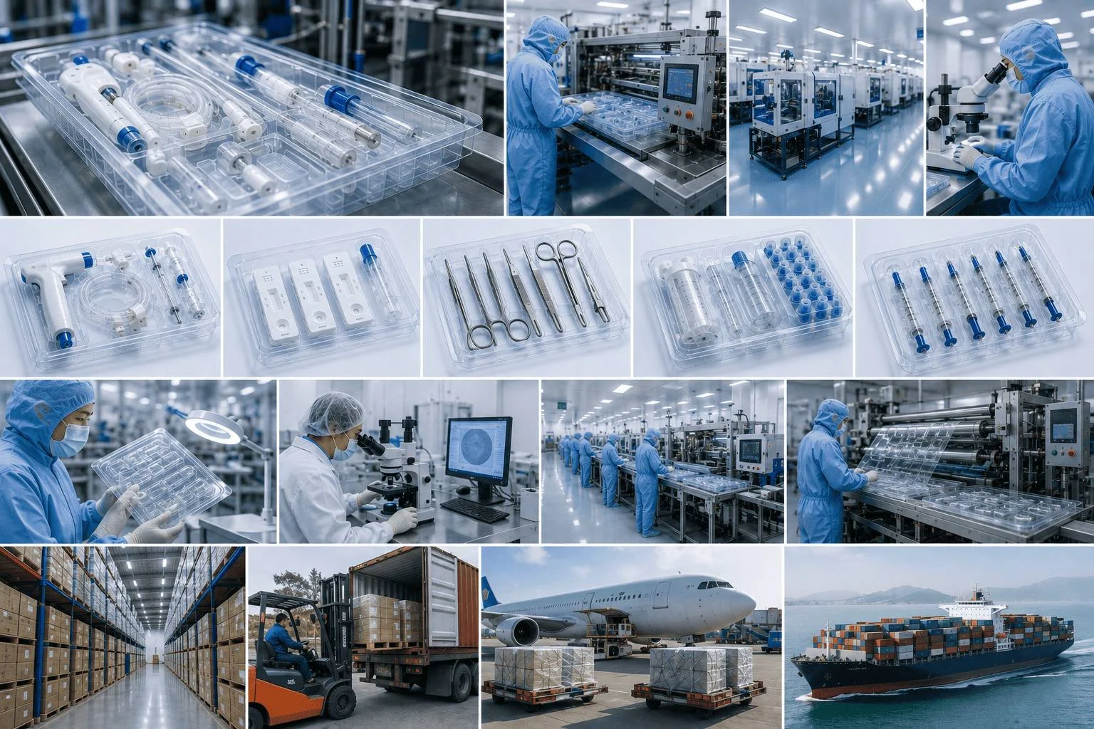 Jiahua cleanroom medical packaging production facility and material quality inspection setup