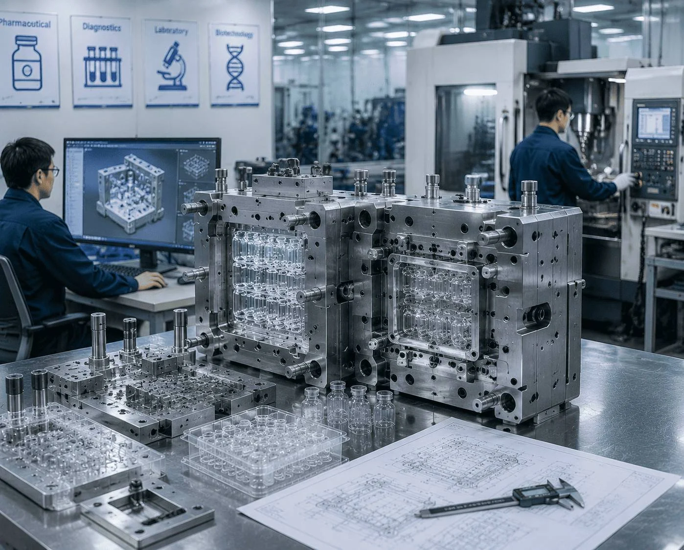Jiahua custom packaging molds development and technical engineering drawings