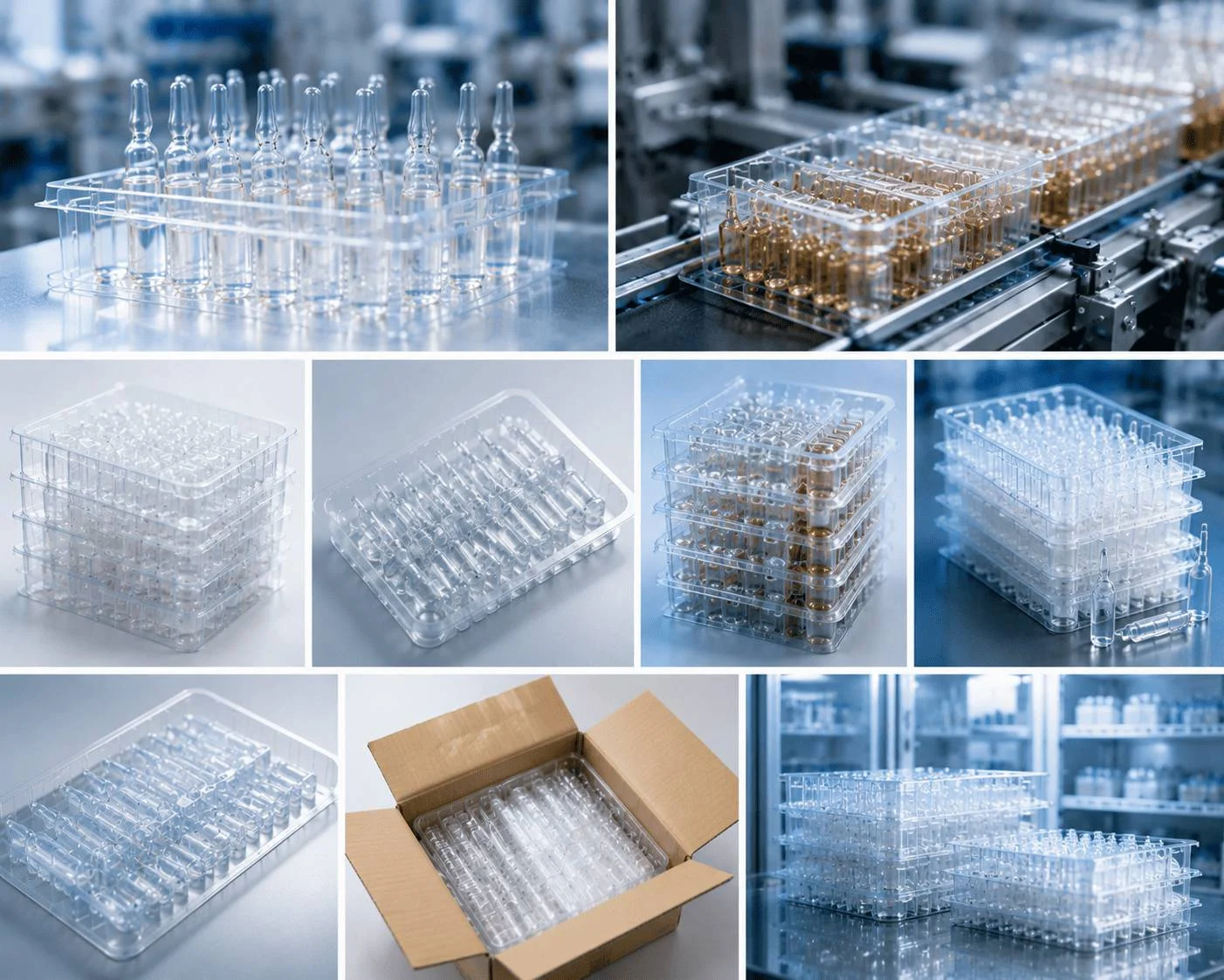 Jiahua custom plastic ampoule trays and protective pharmaceutical packaging solutions