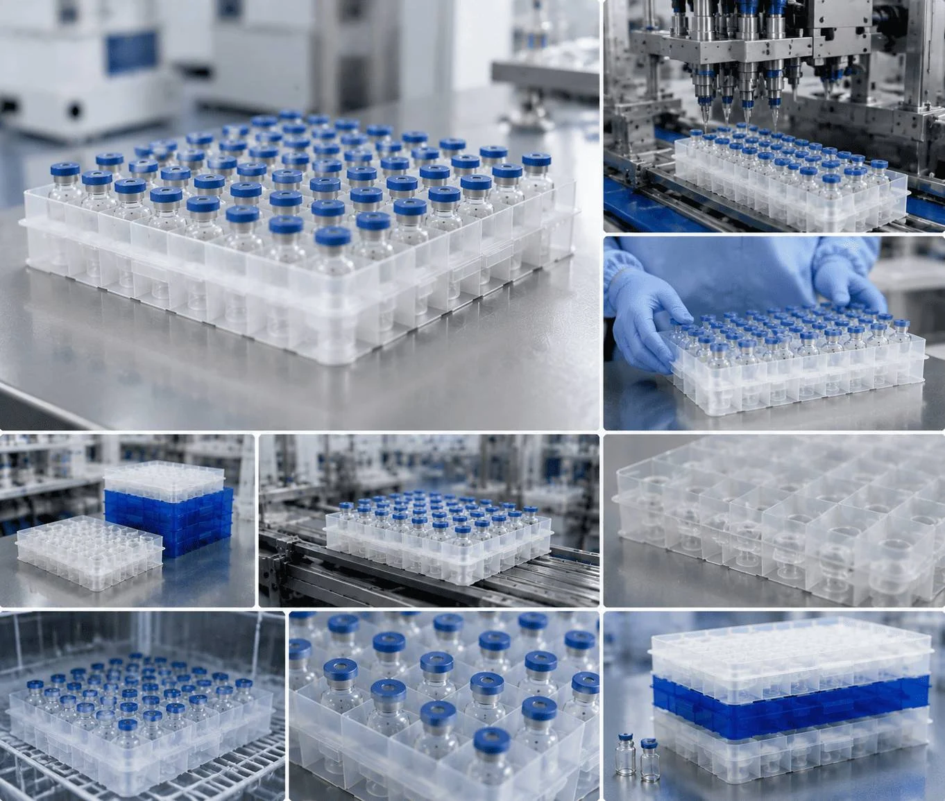 Jiahua medical vial trays designed for stable pharmaceutical storage and automated filling operations