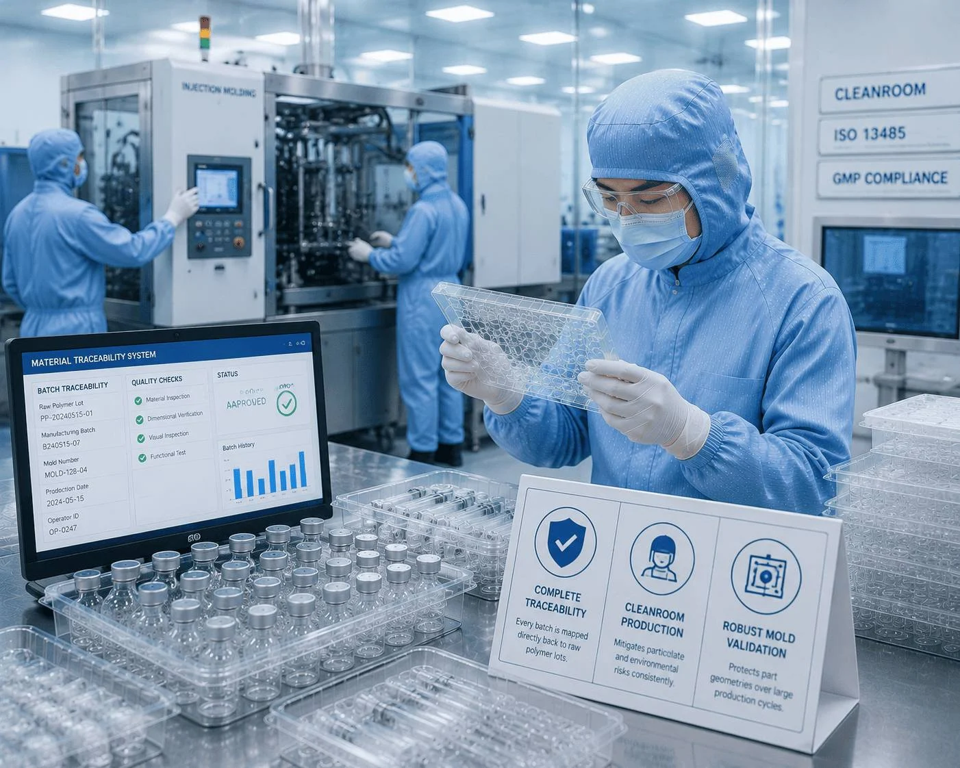 Pharmaceutical packaging manufacturing cleanroom validation