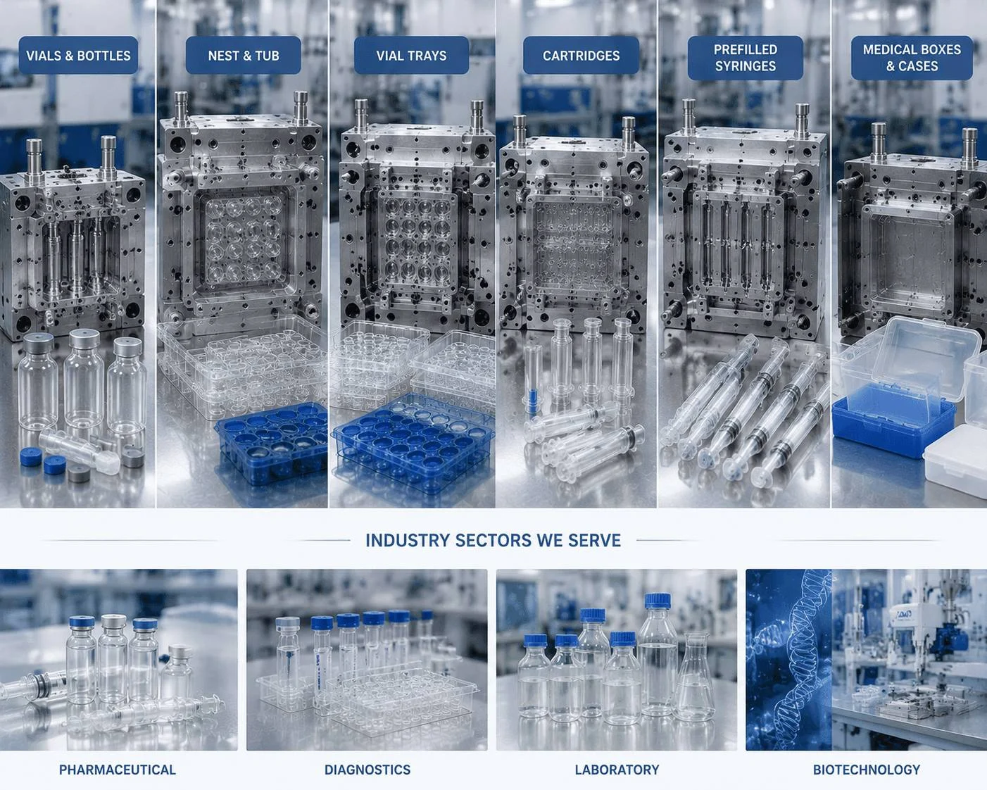 Precision mold development for pharmaceutical plastic packaging applications