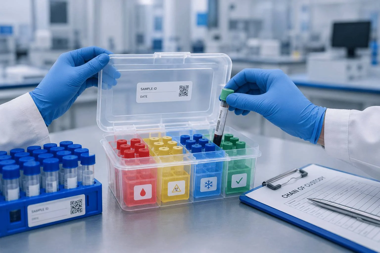 Sample collection and pre-test handling packaging solutions