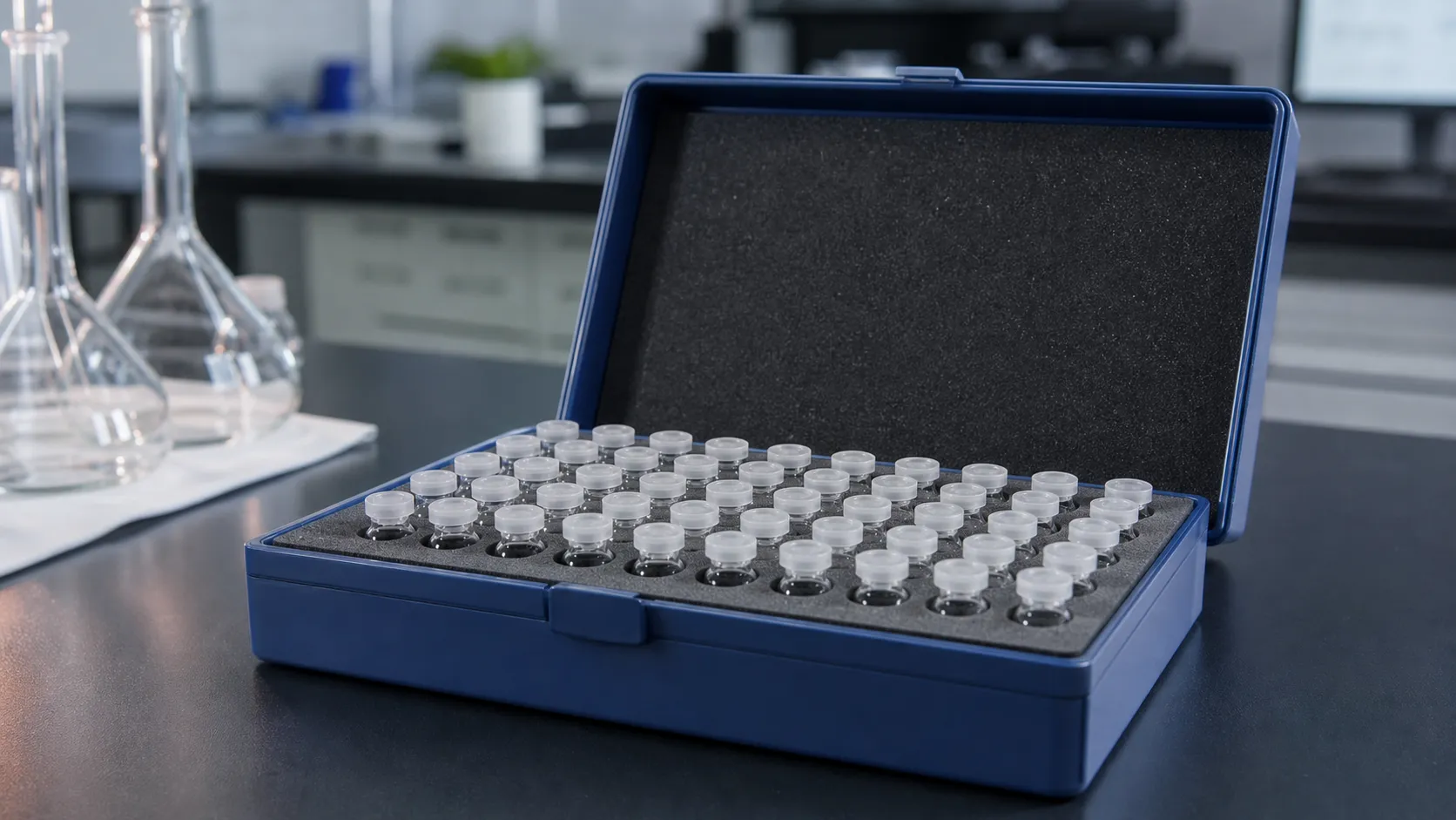 Scintillation Vial Cardboard Storage Box 100 Capacity
