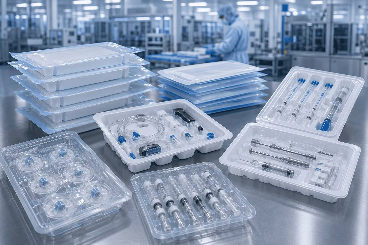 Sterile medical device packaging and RTU packaging systems