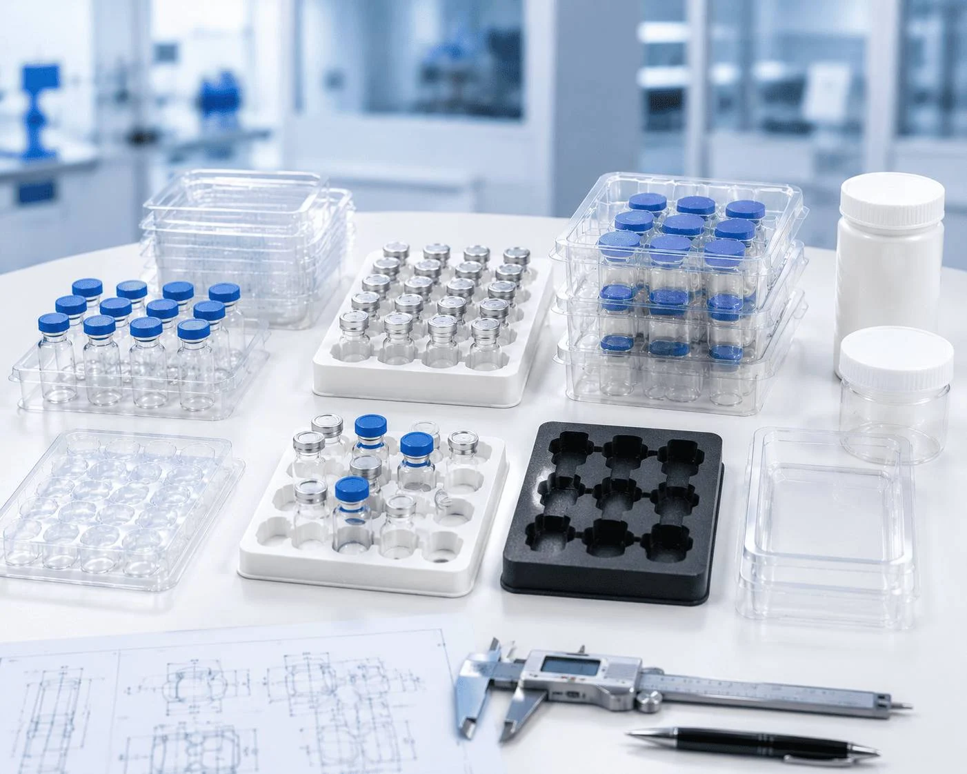 Technical comparison and schematic visualization for packaging selection profiles