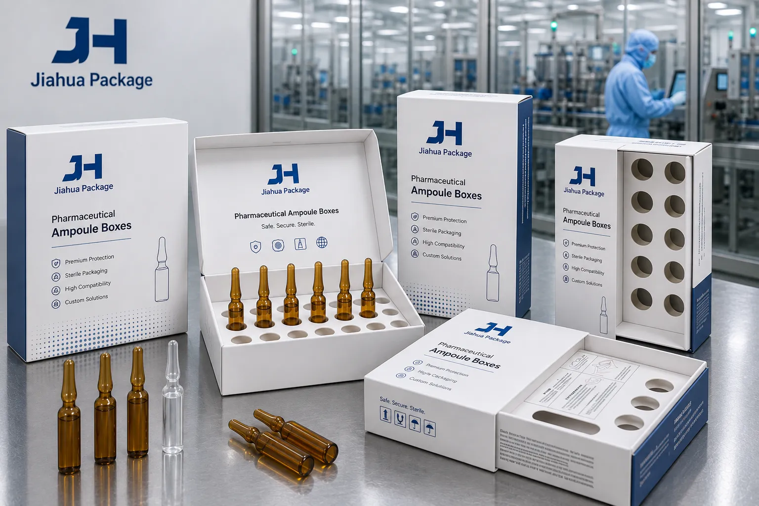 Pharmaceutical ampoule boxes engineered for medical compliance and formula protection