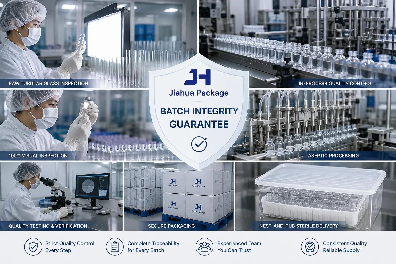 Jiahua Quality Assurance Laboratory and GMP RTU Vial Inspection