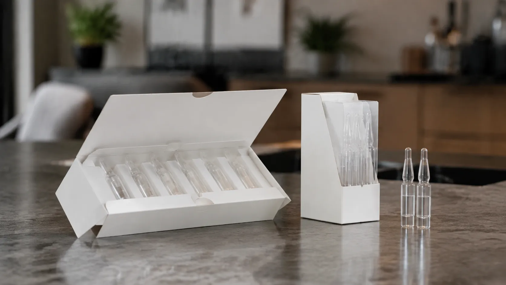 Akylux primary and secondary vial packaging