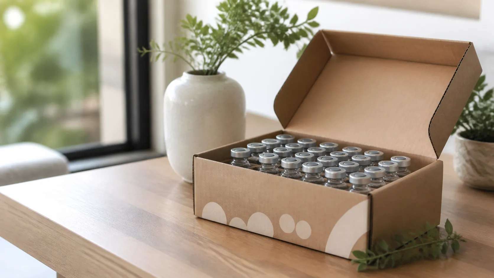 Bulk eco-friendly 20ml vial box packaging