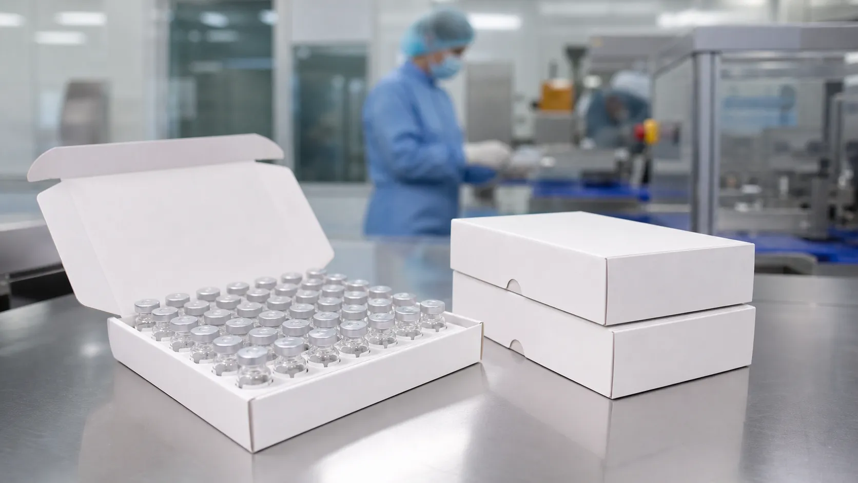 Cleanroom cold chain 10ml vial box packaging