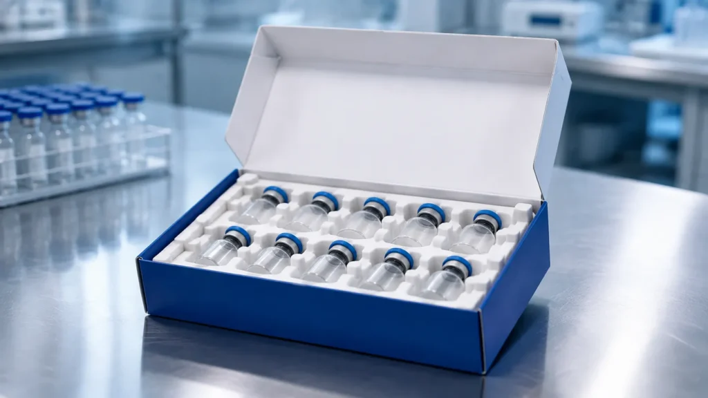Custom Vial Packaging Design with Inserts and Compliance_11zon