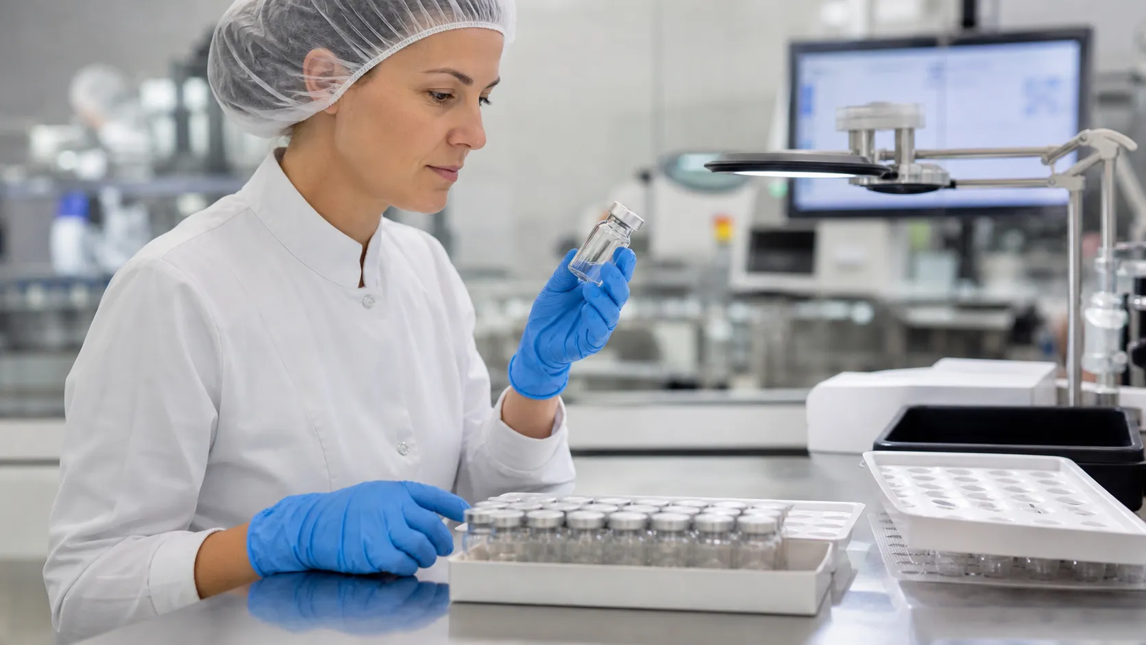 Pharmaceutical vial packaging quality inspection