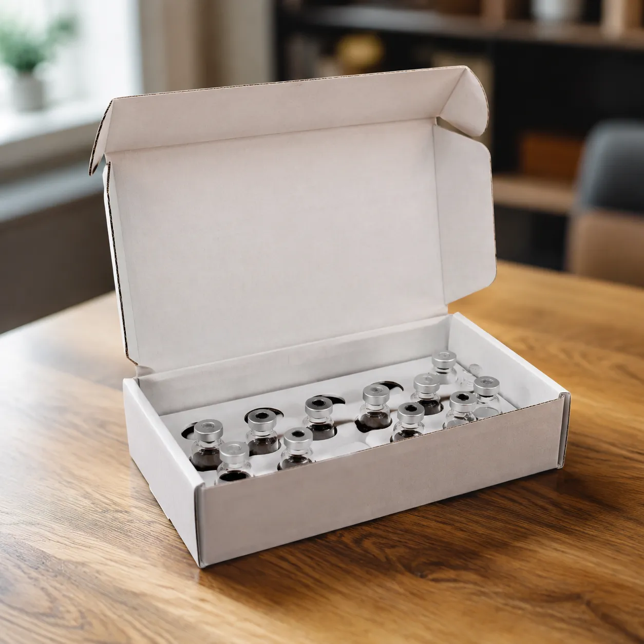 custom corrugated box for 10ml vial