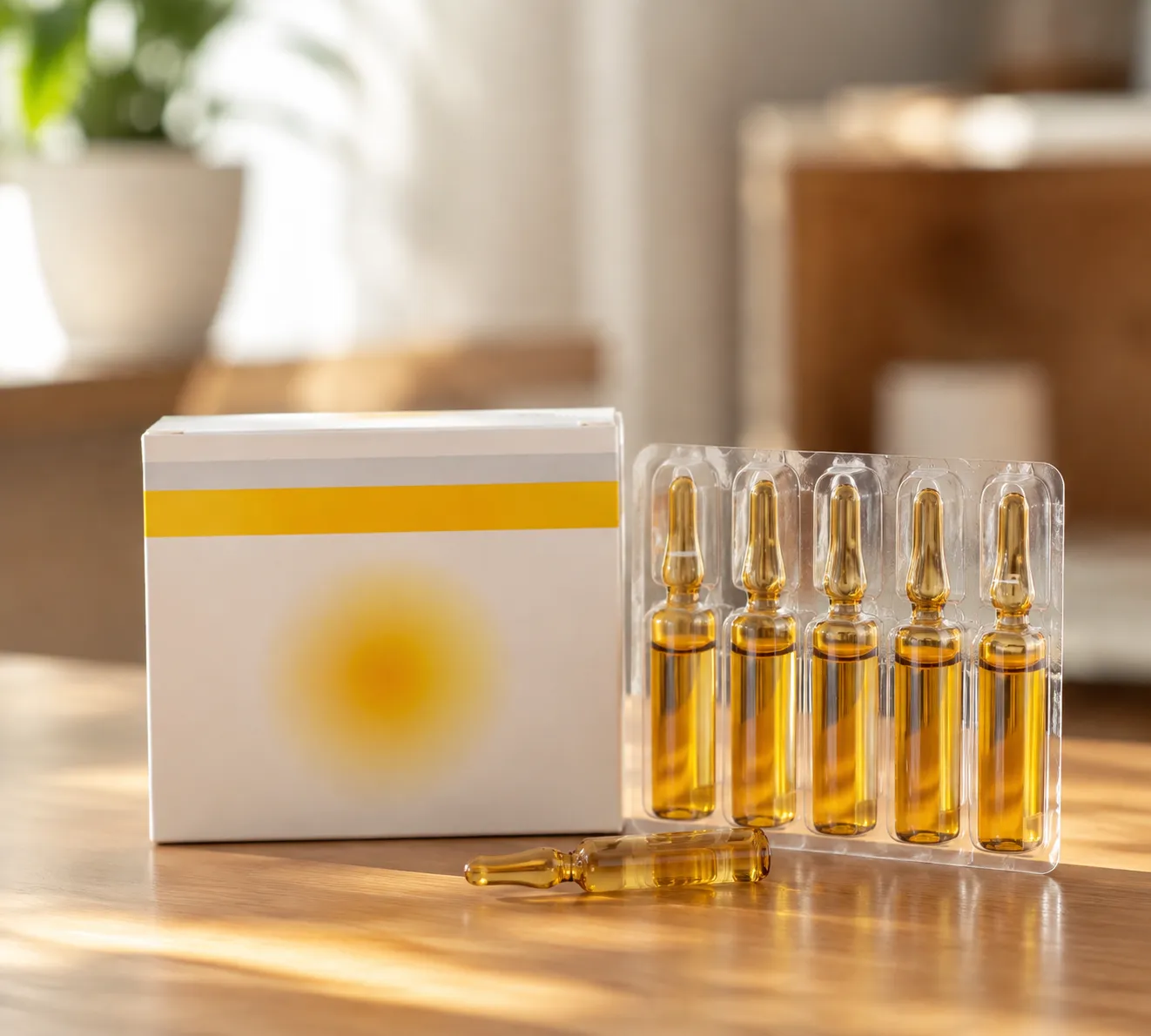 Vitamin D Ampoule Packaging for Amber Glass Protection