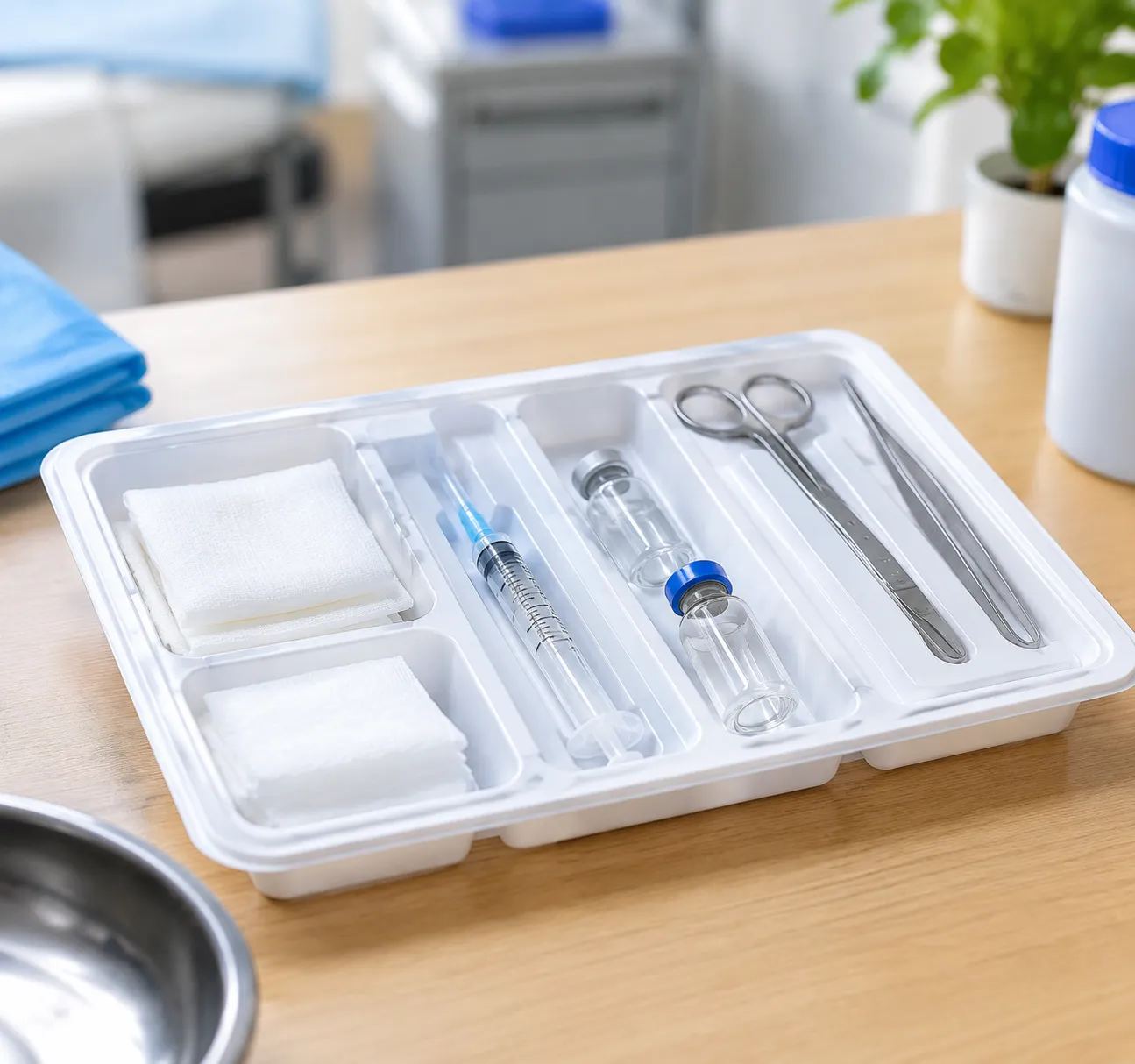Custom Thermoformed Medical Trays for Sterile Devices