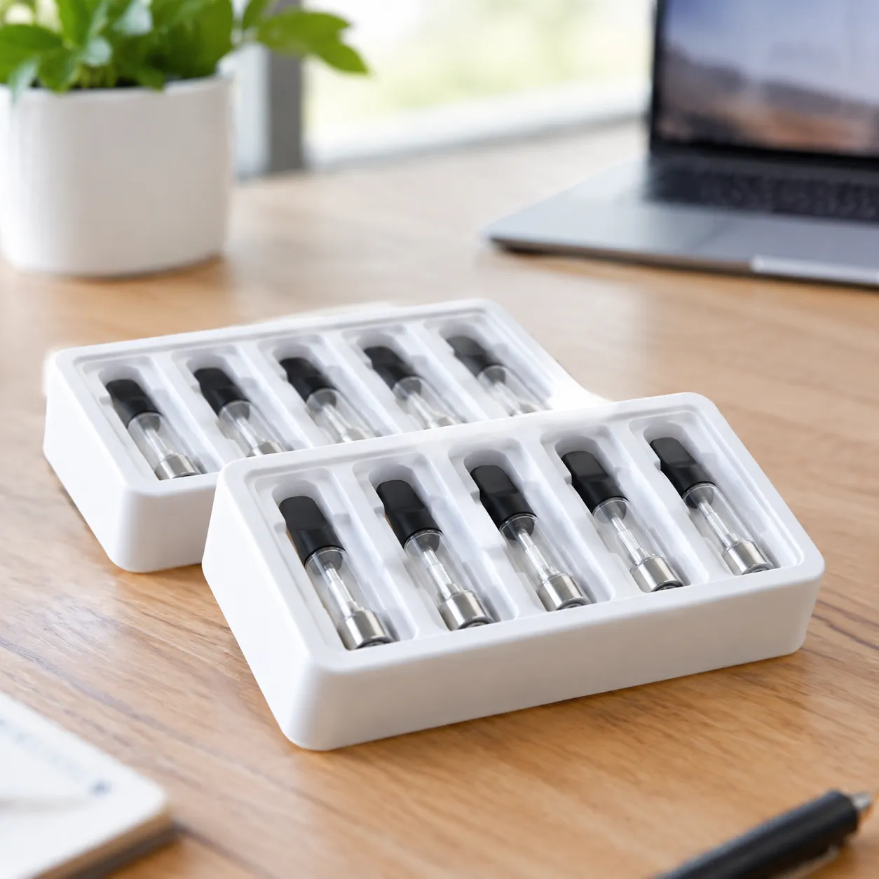 RTU cartridge secondary packaging trays