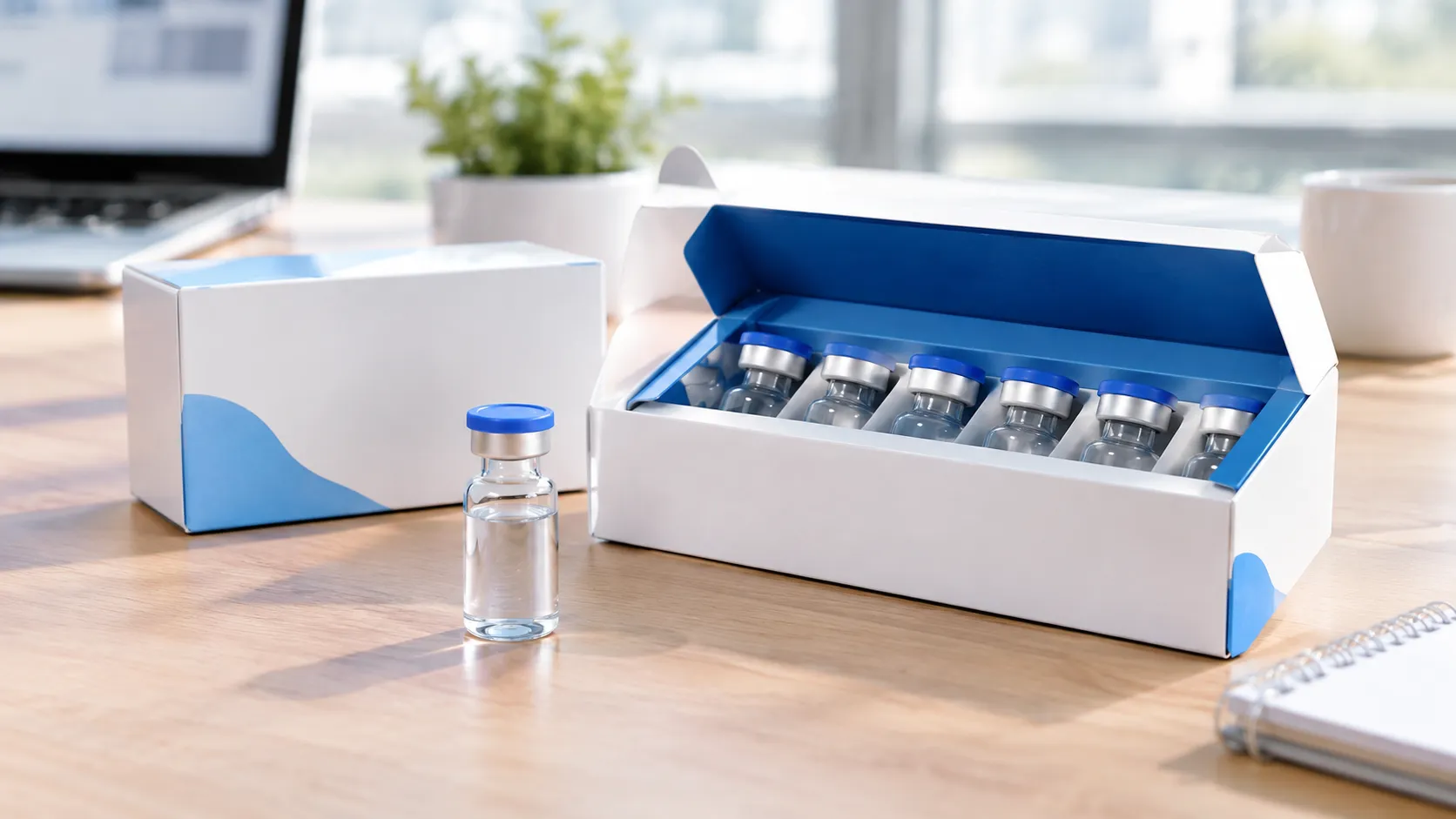 custom secondary packaging design for vials